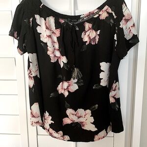 Off the shoulder rayon top